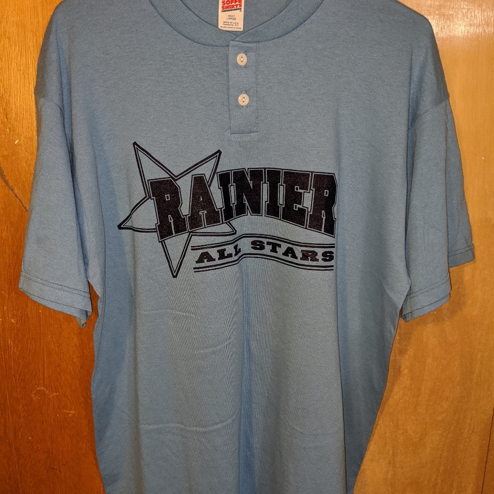 Vintage 1990s Rainier All stars baseball jersey.